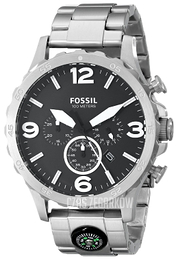 Fossil Czarny/Stal Ø50 mm JR1490