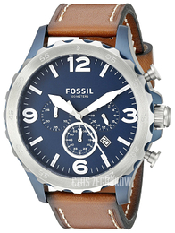 Fossil Nate Niebieski/Skóra Ø50 mm JR1504