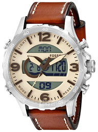Fossil Nate Beżowy/Skóra Ø50 mm JR1506
