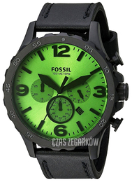 Fossil Herrklockor Zielony/Skóra Ø50 mm JR1519