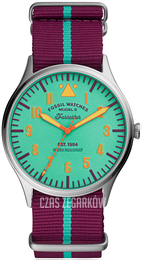 Fossil Zielony/Tkanina Ø42 mm LE1089