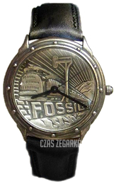 Fossil Srebrny/Skóra Ø34 mm LE9446