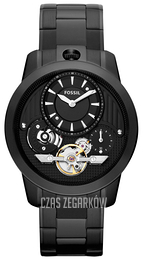 Fossil Grant Czarny/Stal Ø45 mm ME1131