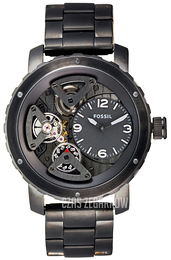 Fossil Nate Czarny/Stal Ø46 mm ME1133