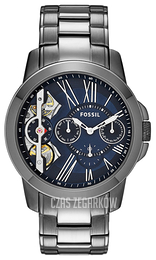 Fossil Grant Niebieski/Stal Ø44 mm ME1146
