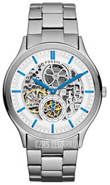 Fossil Ansel Biały/Stal Ø41 mm ME3021