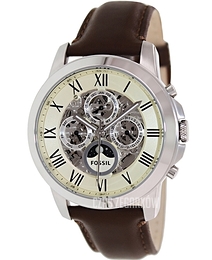 Fossil Grant Biały/Skóra Ø44 mm ME3027