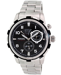 Fossil Dean Czarny/Stal Ø45 mm ME3038