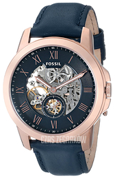Fossil Mechanical Niebieski/Skóra Ø44 mm ME3054