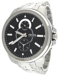 Fossil Czarny/Stal Ø44 mm ME9027