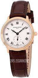 Frederique Constant Slimline Srebrny/Skóra Ø29 mm FC-235M1S4