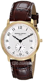 Frederique Constant Classics Srebrny/Skóra Ø37 mm FC-245AS4S5