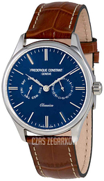 Frederique Constant Classics Niebieski/Skóra Ø40 mm FC-259NT5B6