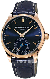 Frederique Constant Horological Smartwatch Niebieski/Skóra Ø42 mm FC-285NS5B4