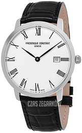 Frederique Constant Slimline Srebrny/Skóra Ø40 mm FC-306MR4S6