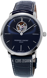 Frederique Constant Slimline Niebieski/Skóra Ø40 mm FC-312N4S6