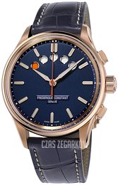Frederique Constant Yacht Timer Niebieski/Skóra Ø42 mm FC-380NT4H4