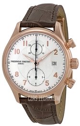 Frederique Constant Runabout Srebrny/Skóra Ø42 mm FC-393RM5B4
