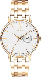 Gant Park Hill Biały/Stal w odcieniu złota Ø38 mm G106005