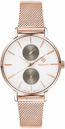 Gant Biały/Stal w kolorze różowego złota Ø36 mm G128006