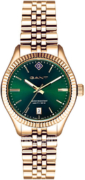 Gant Sussex Zielony/Stal w kolorze różowego złota Ø34 mm G136011
