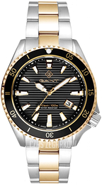 Gant Waterville Szary/Stal w odcieniu złota Ø45 mm G174005