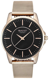 Gant Czarny/Stal w kolorze różowego złota Ø36 mm GT060002