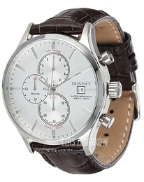 Gant Vermont Srebrny/Skóra Ø44 mm W70402