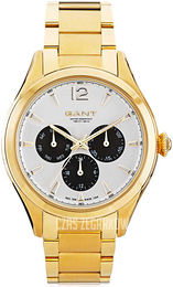 Gant Crawford Biały/Stal w odcieniu złota Ø42 mm W70573