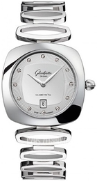 Glashütte Original Lady Pavonina Srebrny/Stal 31x31 mm 03-01-10-12-14
