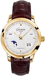 Glashütte Original Senator Srebrny/Skóra Ø40 mm 100-02-11-01-04