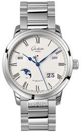 Glashütte Original Senator Srebrny/Stal Ø42 mm 100-02-22-12-14