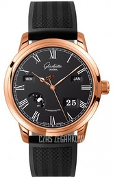 Glashütte Original Senator Czarny/Guma Ø42 mm 100-02-25-05-04