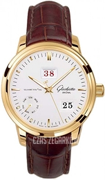 Glashütte Original Senator Srebrny/Skóra Ø40 mm 100-05-11-01-04