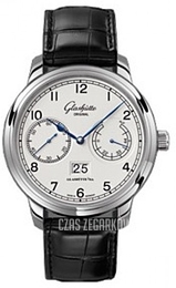Glashütte Original Senator Observer Srebrny/Skóra Ø44 mm 100-14-05-02-04