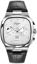 Glashütte Original Senator Srebrny/Skóra 40x40 mm 37-02-02-02-30