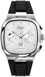 Glashütte Original Senator Srebrny/Guma 40x40 mm 37-02-02-02-33