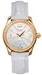 Glashütte Original Lady Serenade Biały/Skóra Ø36 mm 39-22-12-11-44