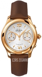 Glashütte Original Lady Serenade Chronograph Biały/Tkanina Ø38 mm 39-34-11-01-44