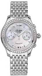 Glashütte Original Lady Serenade Chronograph Biały/Stal Ø38 mm 39-34-12-12-24