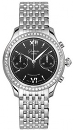 Glashütte Original Lady Serenade Chronograph Czarny/Stal Ø38 mm 39-34-13-12-24