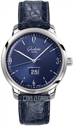 Glashütte Original Senator Sixties Niebieski/Skóra Ø42 mm 39-47-06-02-04