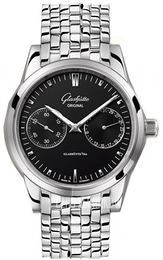 Glashütte Original Senator Czarny/Stal Ø40 mm 39-58-01-02-14