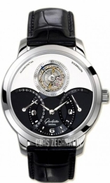 Glashütte Original Pano Tourbillon Czarny/Skóra Ø42 mm 41-03-04-04-04