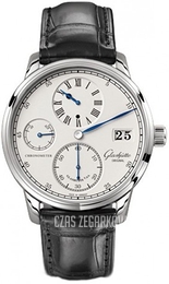 Glashütte Original Senator Srebrny/Skóra Ø42 mm 58-04-04-04-04