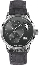 Glashütte Original Pano Panomatic Lunar Szary/Skóra Ø40 mm 90-02-43-32-05