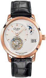 Glashütte Original Pano Srebrny/Skóra Ø40 mm 93-02-05-05-04