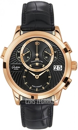 Glashütte Original Pano Panomatic Chrono Czarny/Skóra Ø39.4 mm 95-01-11-01-04