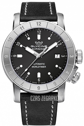 Glycine Airman Czarny/Skóra Ø42 mm GL0063