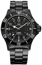 Glycine Combat Czarny/Stal Ø42 mm GL0079